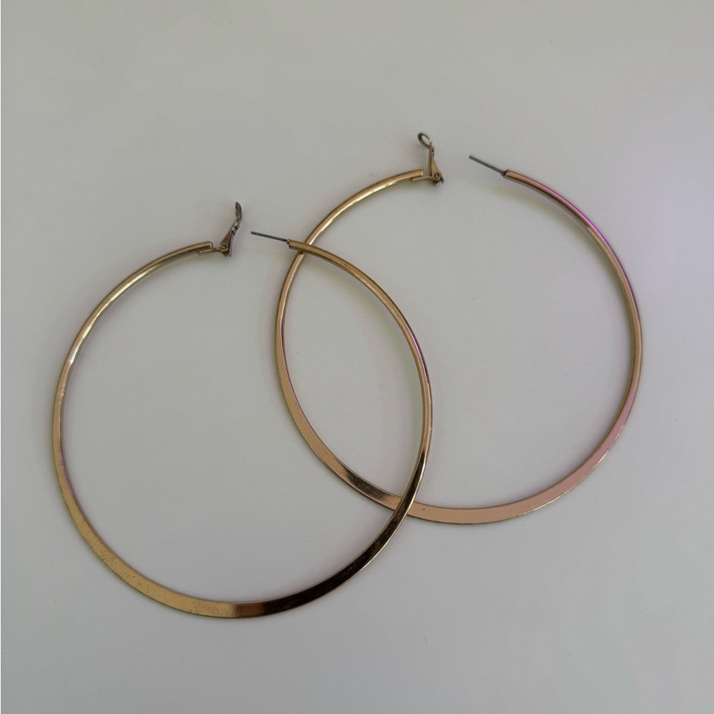 Large Gold Hoop Earrings